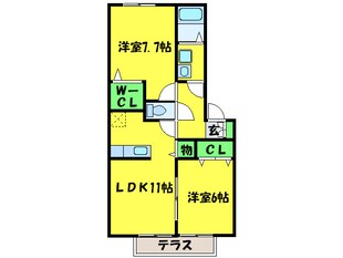 リ－スランド泉ヶ丘の物件間取画像